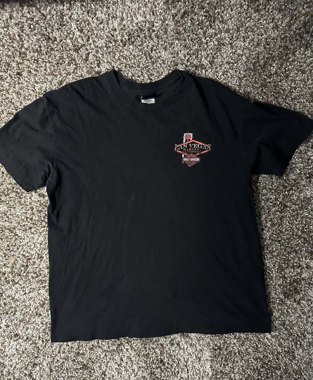 Harley-Davidson Las Vegas T-Shirt Size XL Black Graphic Tee